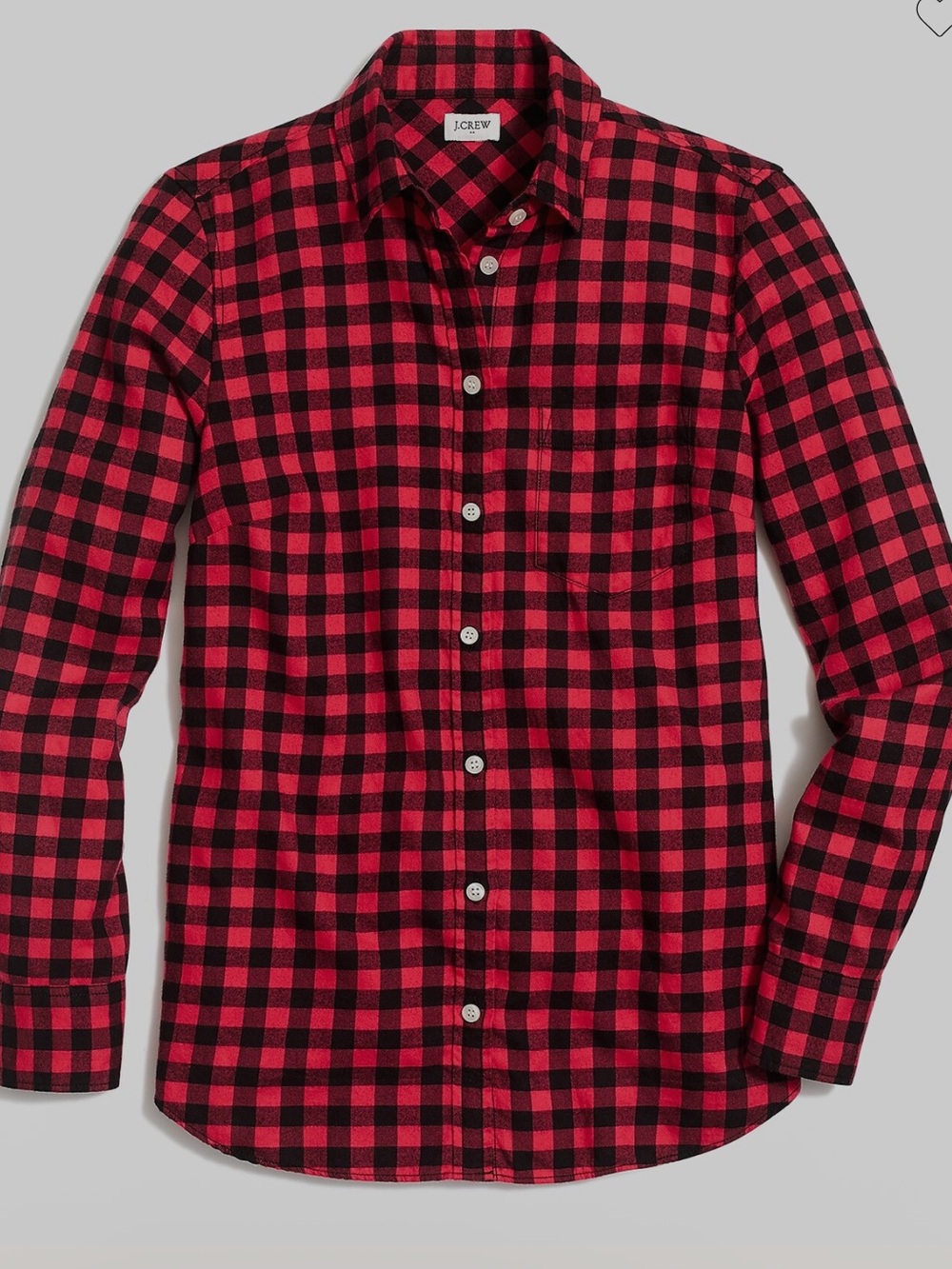 J. Crew Cotton Preppy Buffalo Check Button Down Shirt Size S